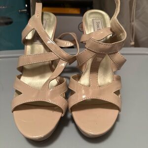 Touch Ups Women's Strappy Beige Heels